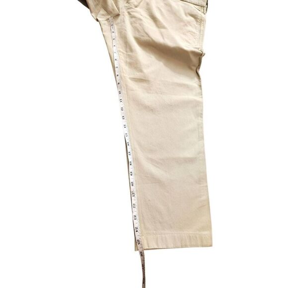 Lacoste Flat Front chino pants Light khaki 38x25.5 Cotton alligator Logo pockets - Picture 5 of 9